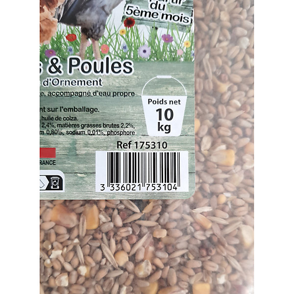 Mélange pour poulets et poules 10 kgs