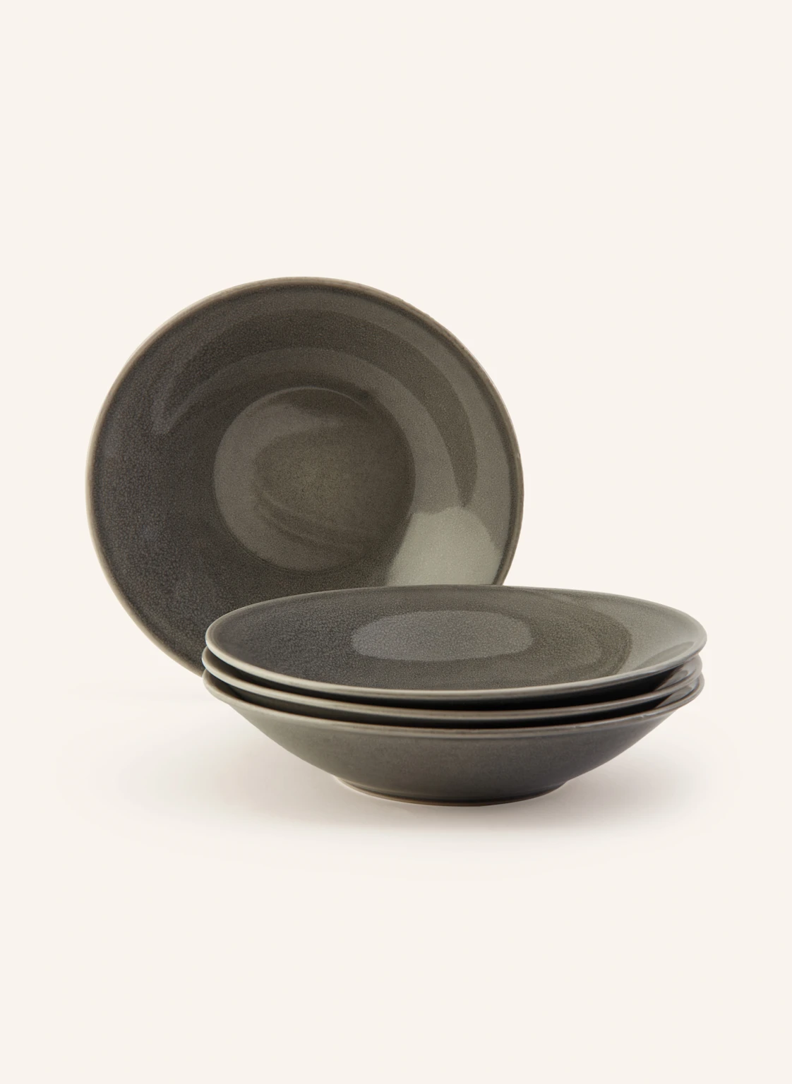 BROSTE COPENHAGEN 4er-Set Suppenteller NORDIC RAIN