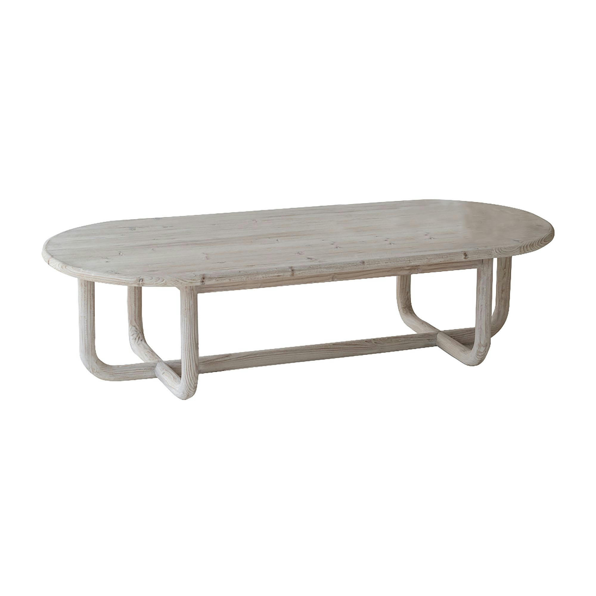 KRISTEN - Table basse en pin recyclé