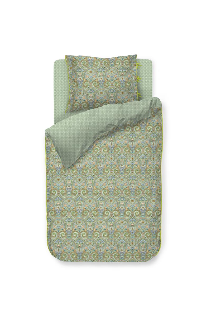 Pip Studio dekbedovertrek Kikoy - 140x200/220 cm - groen