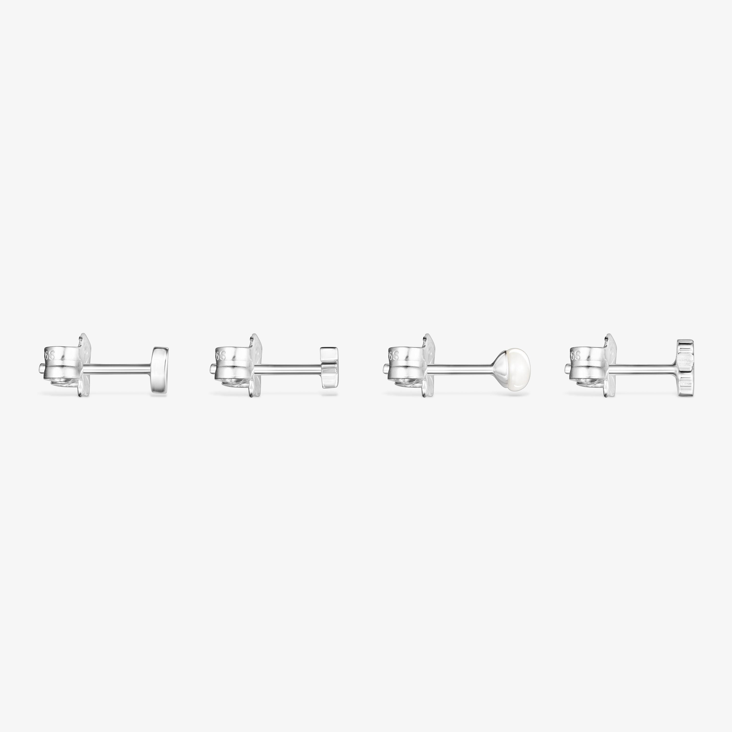 Pack de Pendientes de plata y perlas Cool Joy