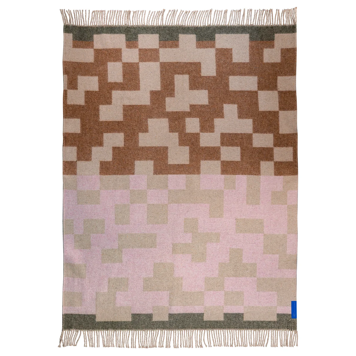 Mette Ditmer - Maze Wolldecke, 130 x 190 cm, puder rose