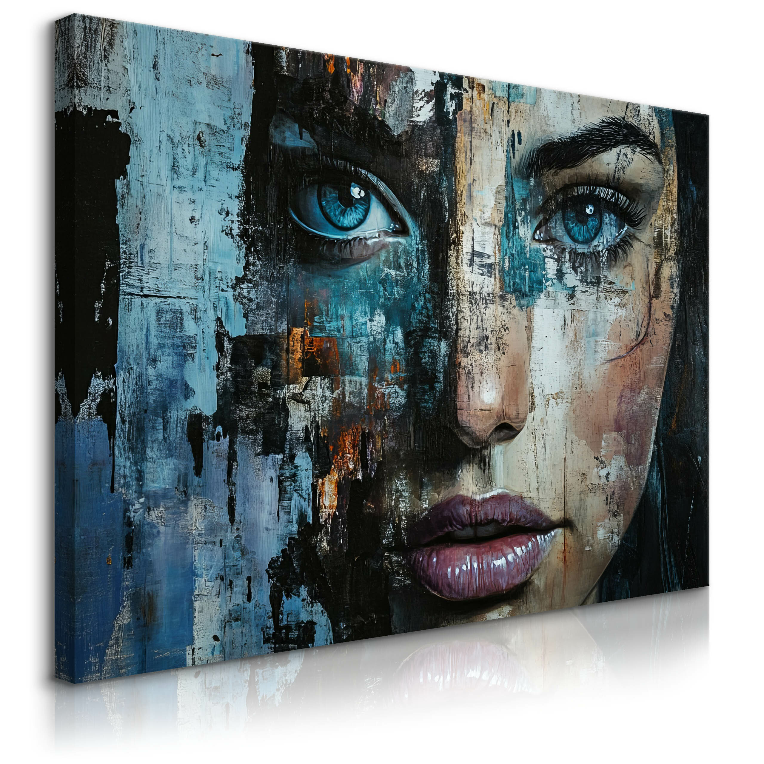 Obraz Abstrakcyjny Portret Kobiety 30x20cm