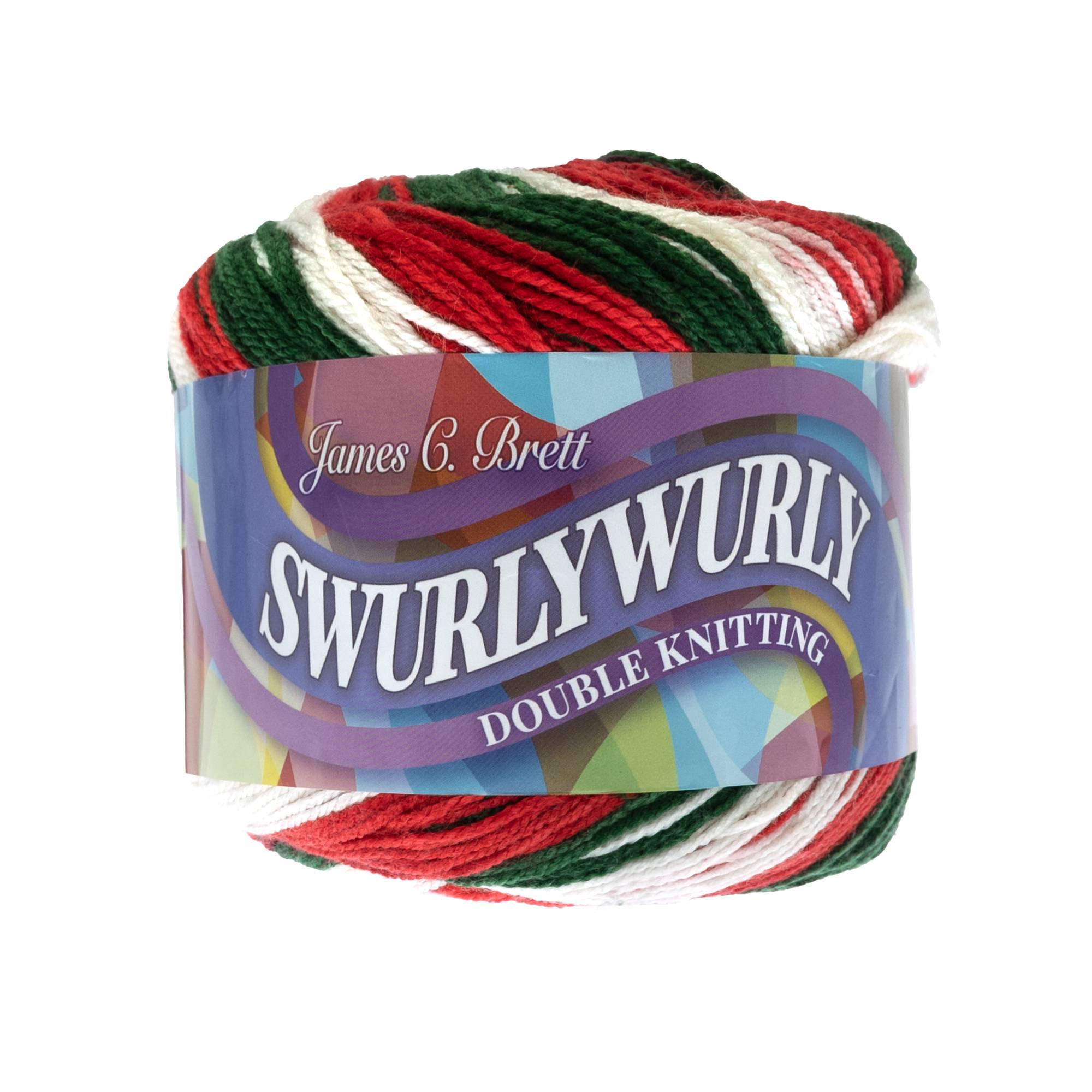 James C Brett Christmas Day Swurlywurly DK Yarn 200g