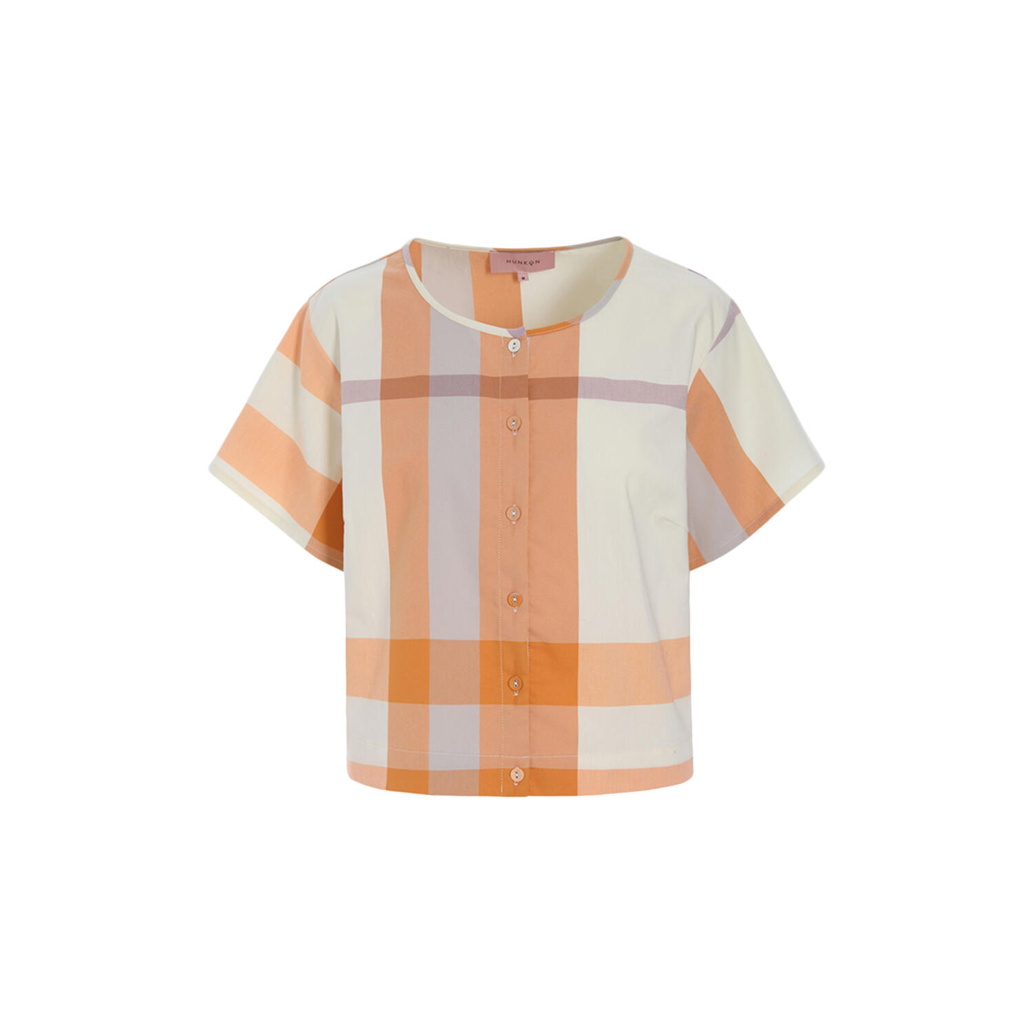 Frankie Shirt, orange checked