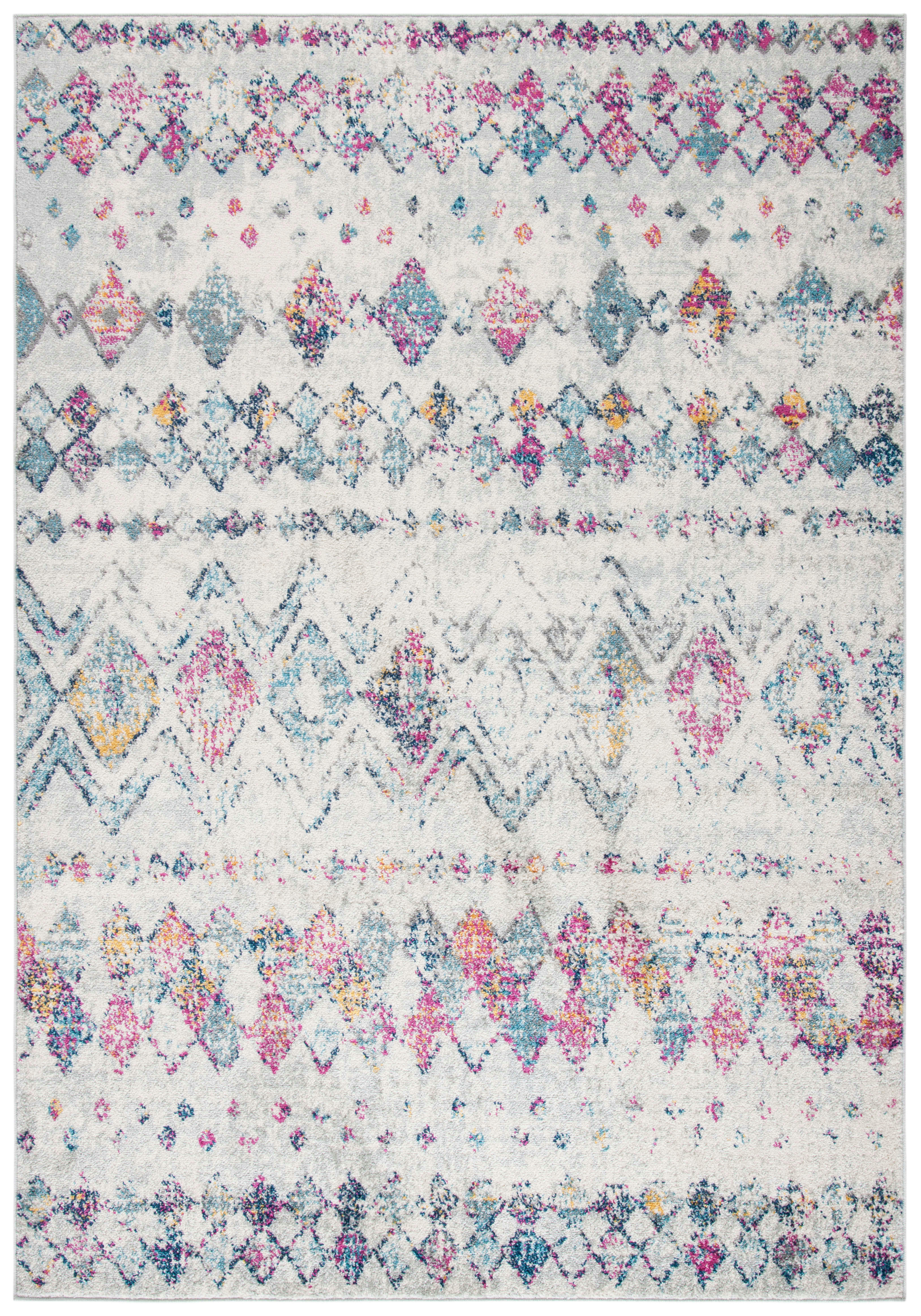 MADISON - Tapis de salon interieur en gris & violet, 122 x 183 cm