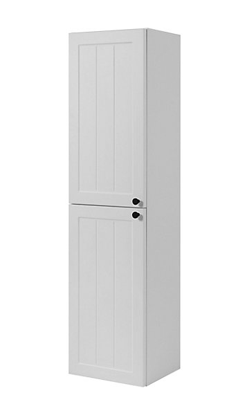 Meuble colonne suspendu de salle de bain GUSTO blanc 35 x 136 cm