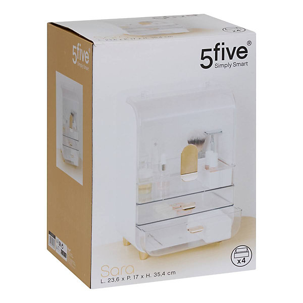 Organiseur Sara L8,9cm blanc - Blanc- 5five