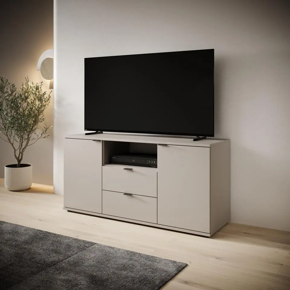 Meubella - Galeno - TV-Meubel - Beige - 130x41x63 cm
