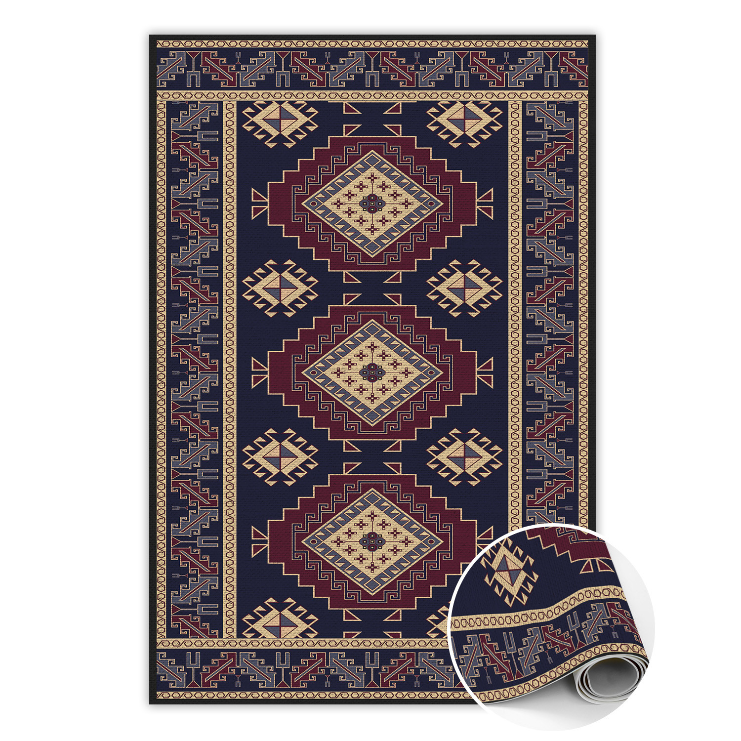 Modny winylowy dywan Retro mix 100 x 150 cm