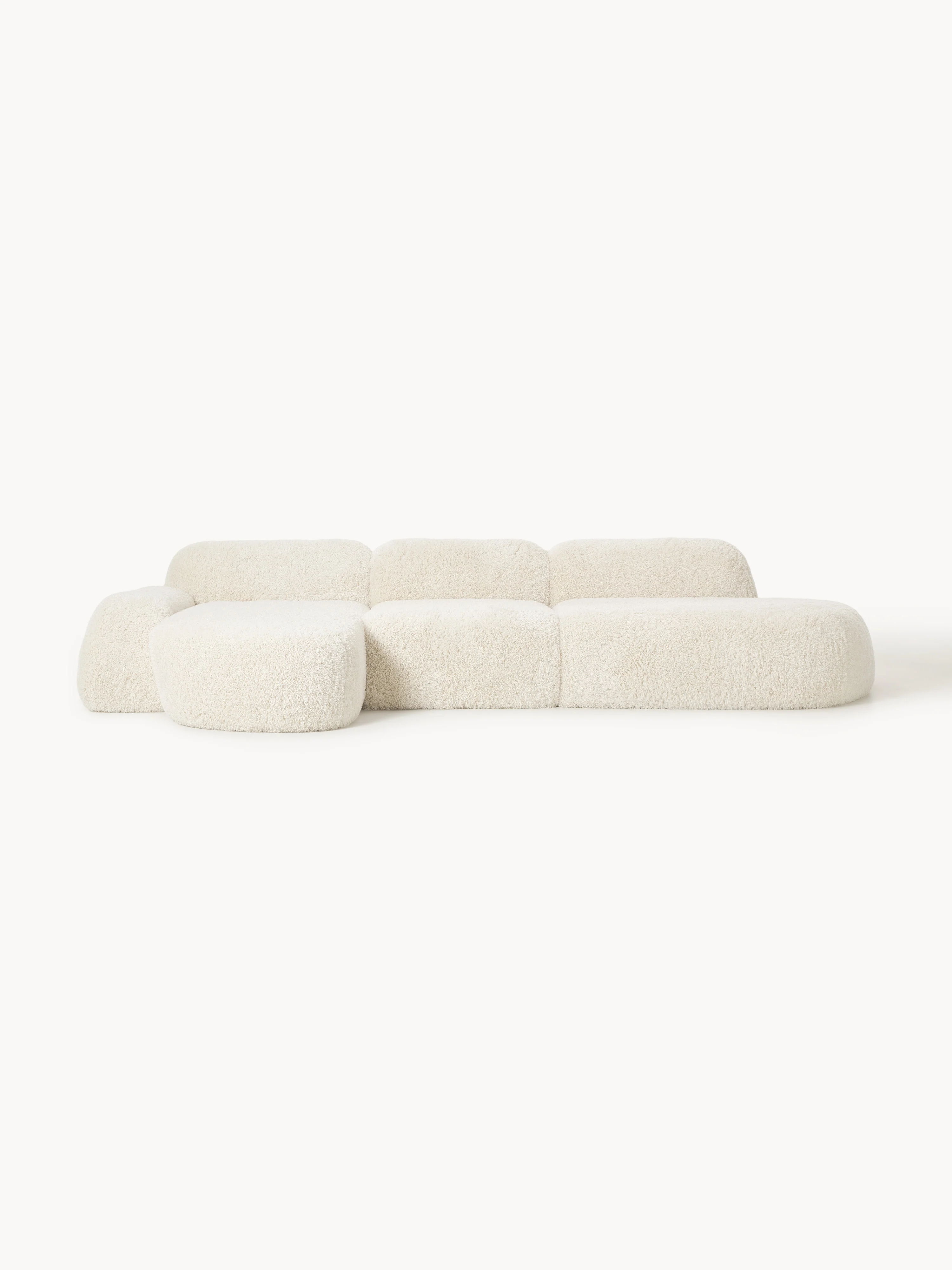 Modulares Teddy-Ecksofa Wolke (4-Sitzer) mit Chaiselongue