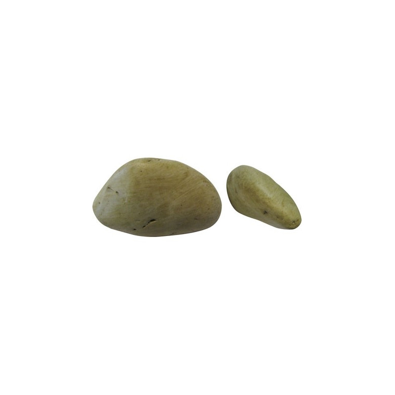 Bouton galet en résine beige 40 x 55 mm LINEA BERTOMANI