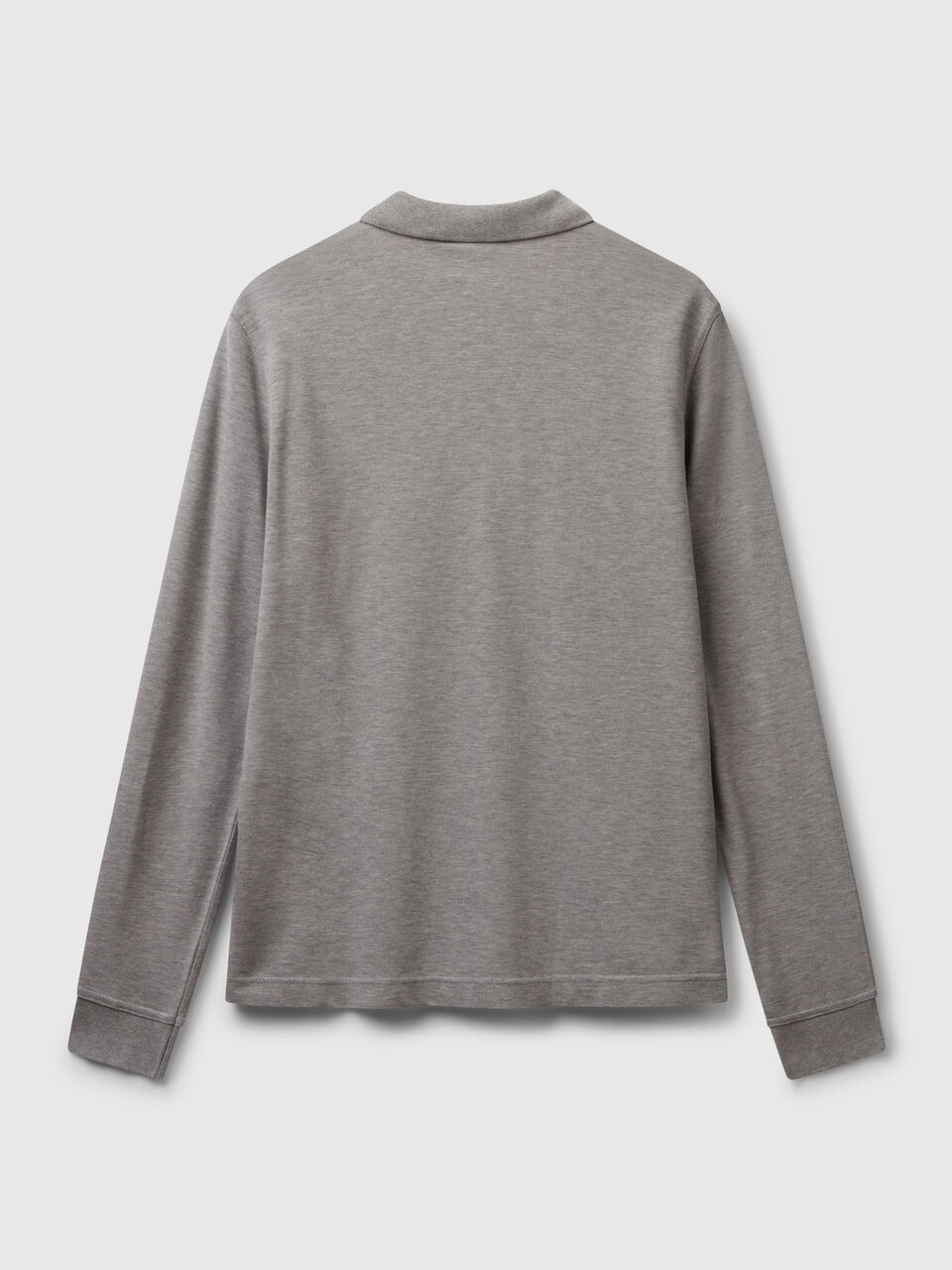 Long sleeve cotton polo