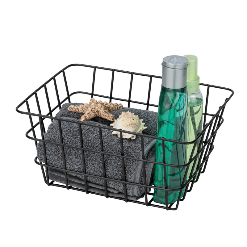 Box de rangement Viana noir WENKO