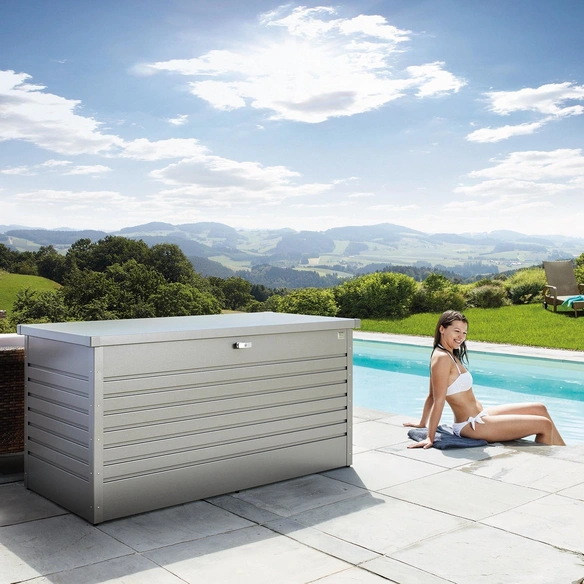 Aufbewahrungsbox »FreizeitBox«, BxHxT: 159 x 83 x 79 cm, quarzgrau-metallic