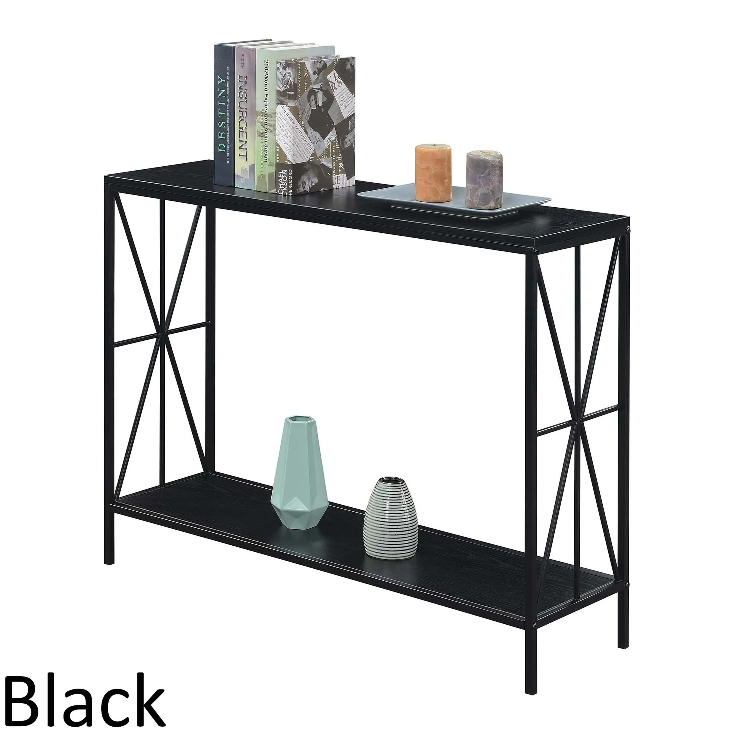 Convenience Concepts Tucson Starburst Console Table with Shelf