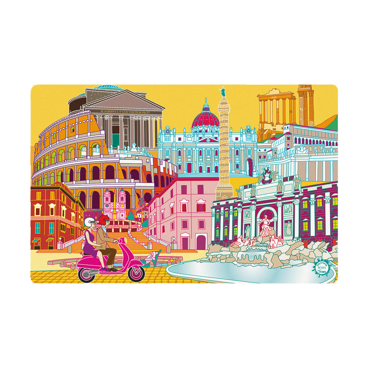 SET MY CITY - Set de table polyester 44x28,5cm