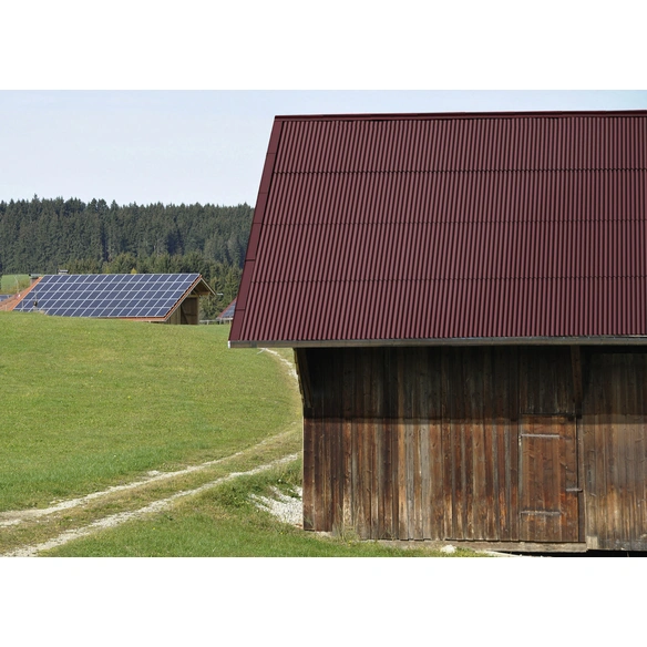 Bitumenwellplatte, BxL: 830 x 2000 mm, Bitumen, rot