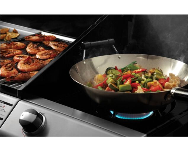 Ziegler & Brown Turbo Elite 5 Burner on Side Burner Cart