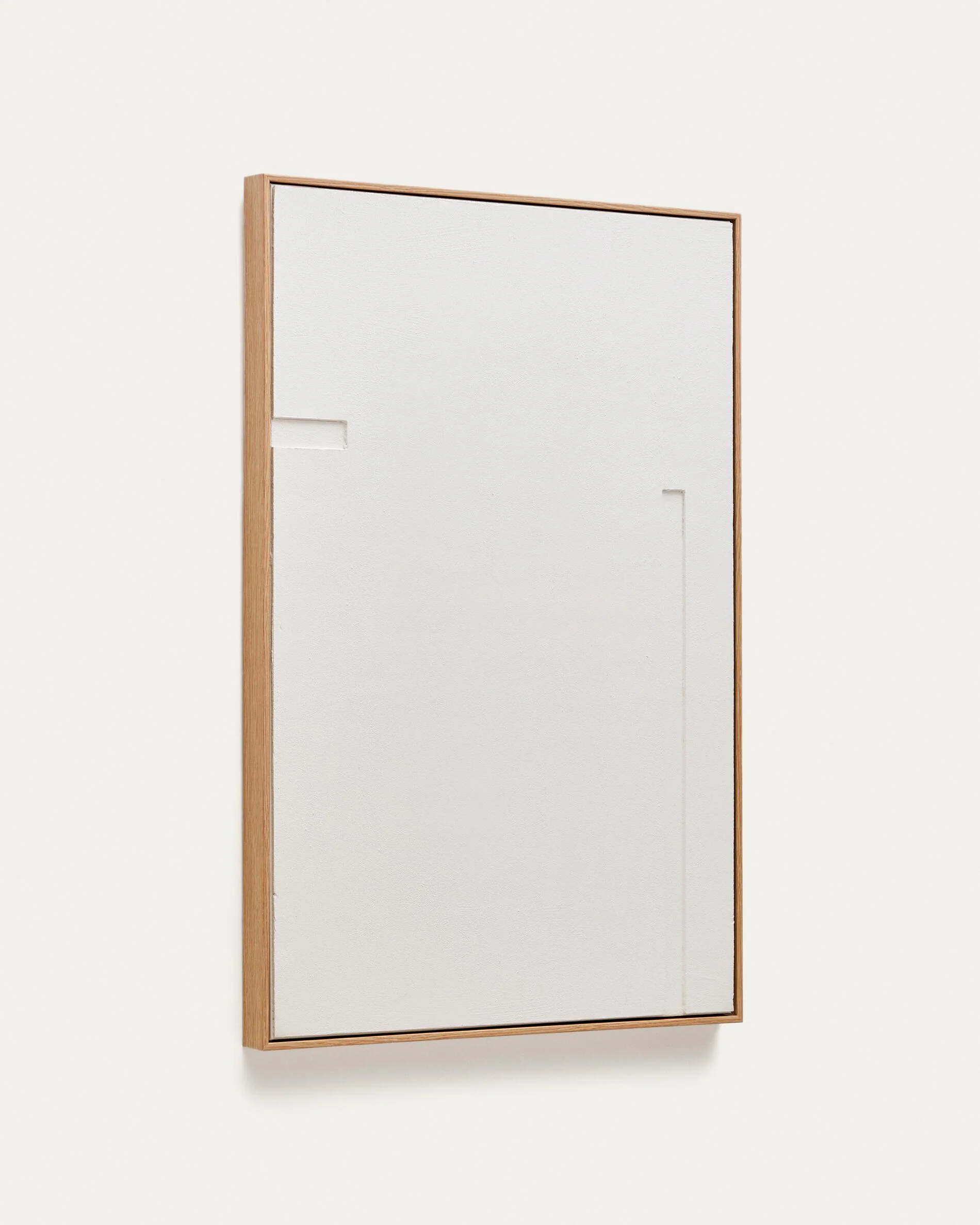 Sefri picture with straight geometric shapes in white 60 x 90 cm