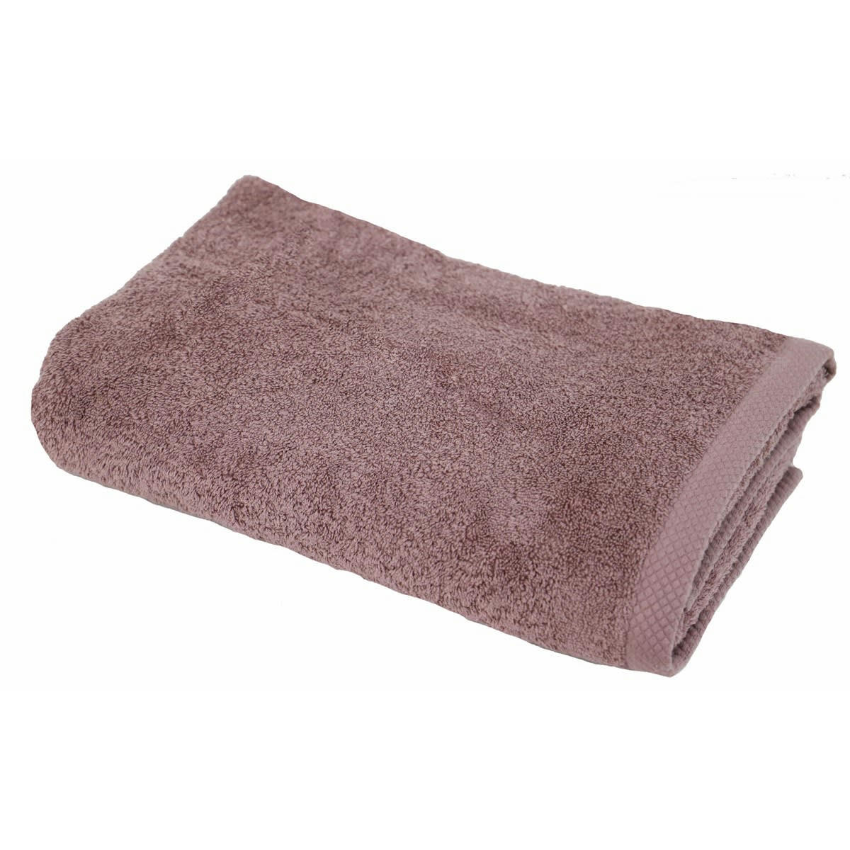 MAXI DB ESSENTIELLE 100X150 - Drap de bain éponge en coton lilas 100x150 cm