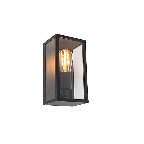 Lot de 2 appliques murales industrielles noires 26 cm IP44 - Charlois