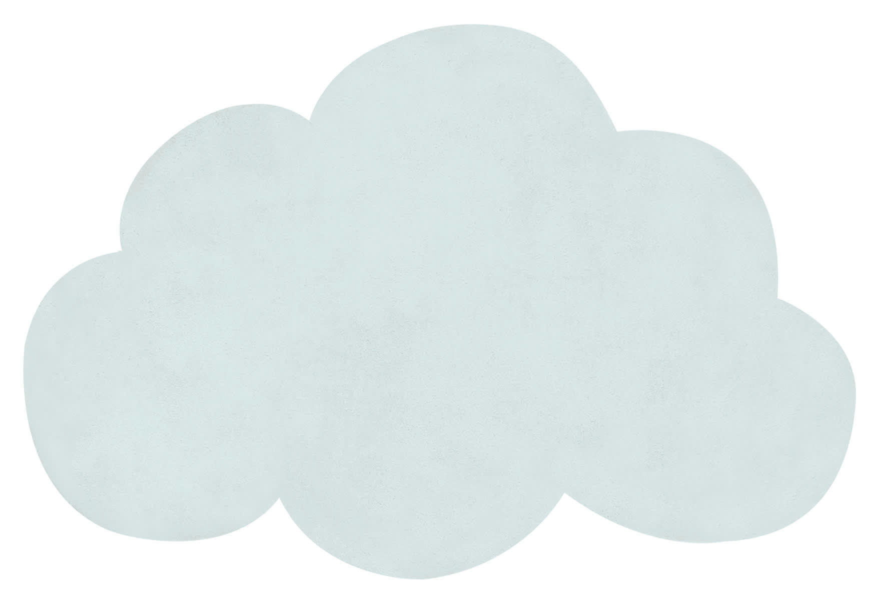NUAGES - Tapis nuage en Coton Mint turquoise
