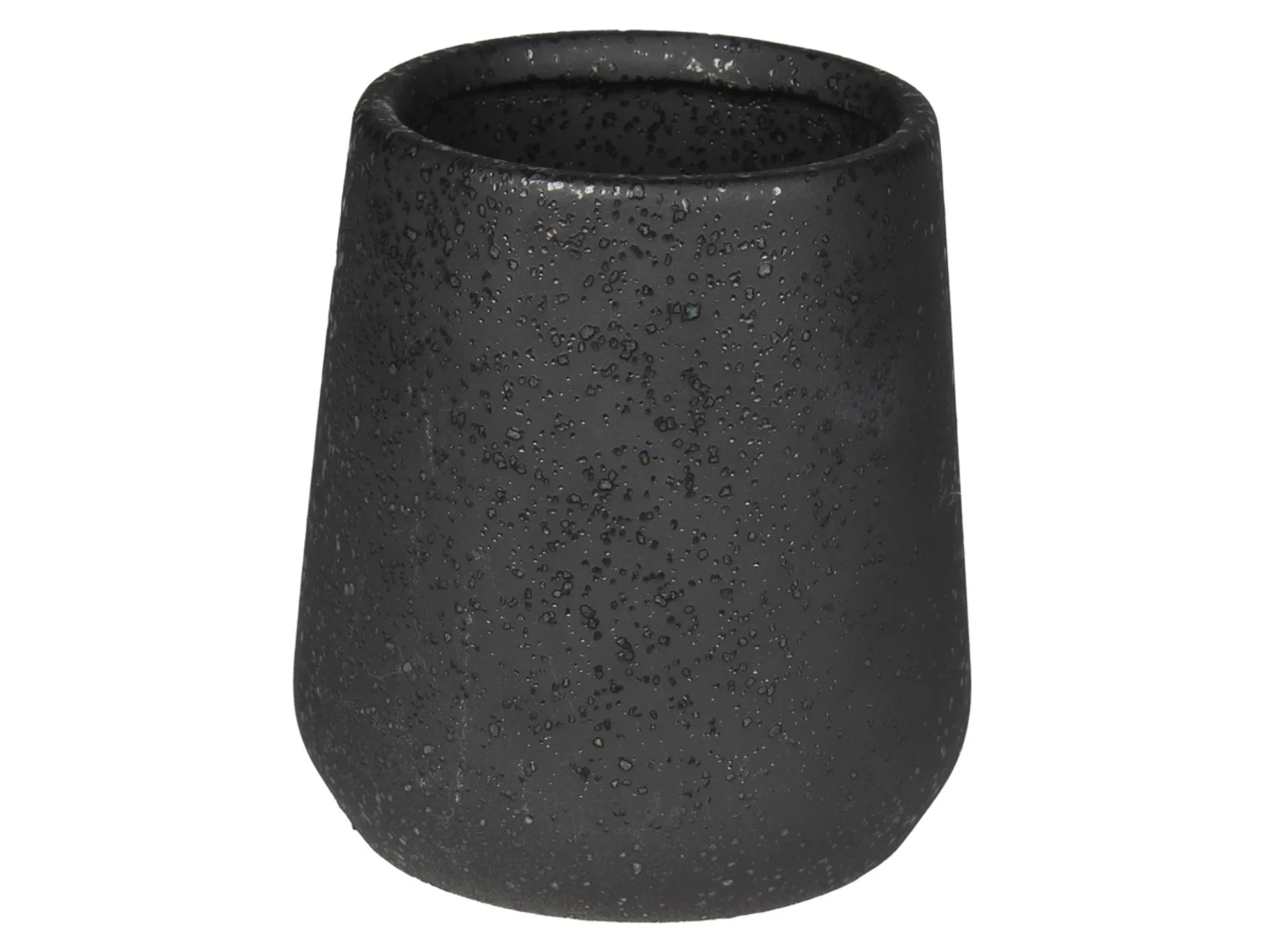 Kubek na szczoteczki do zębów ceramiczny Teer czarny