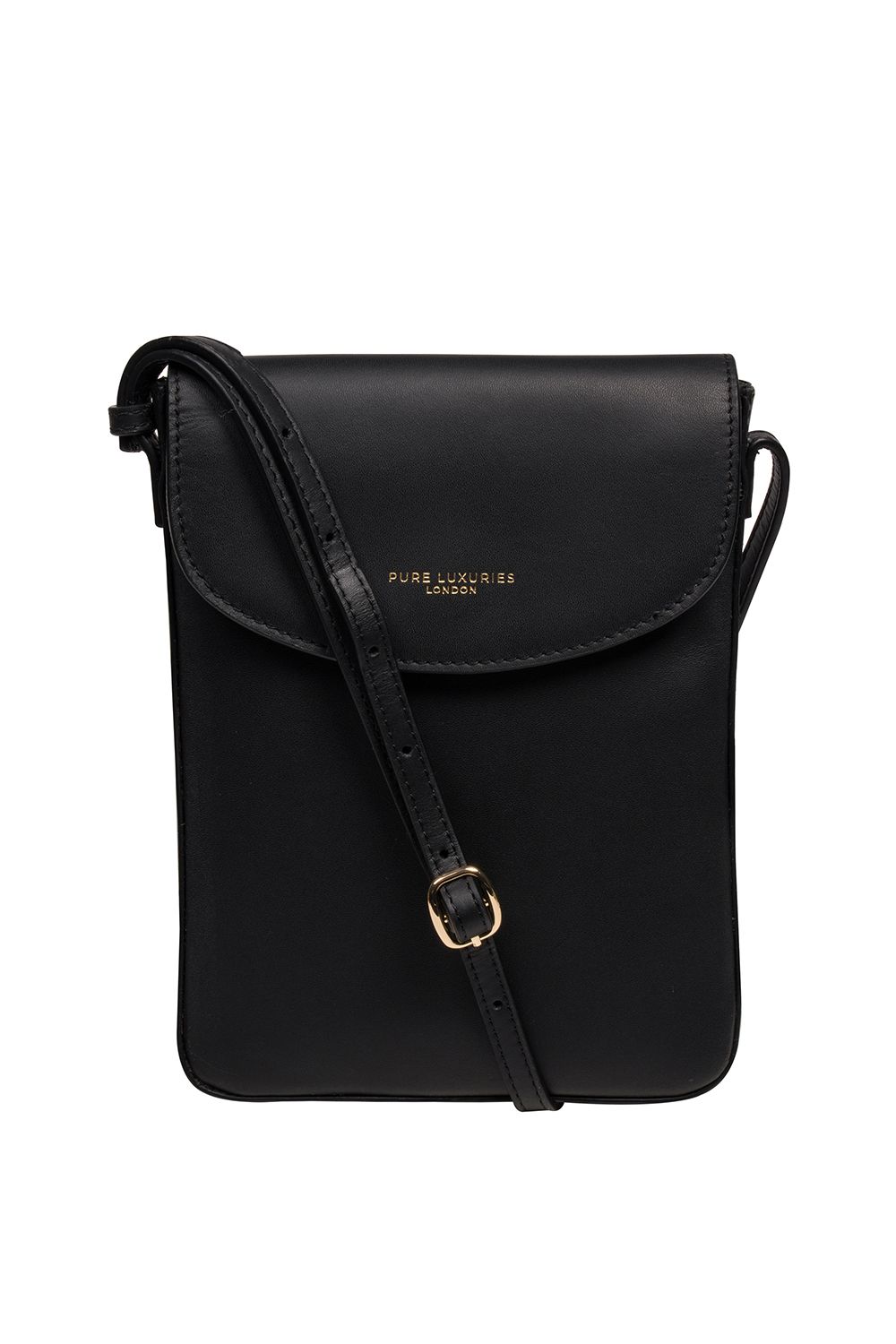 Pure Luxuries London Lyra' Leather Cross Body Phone Bag