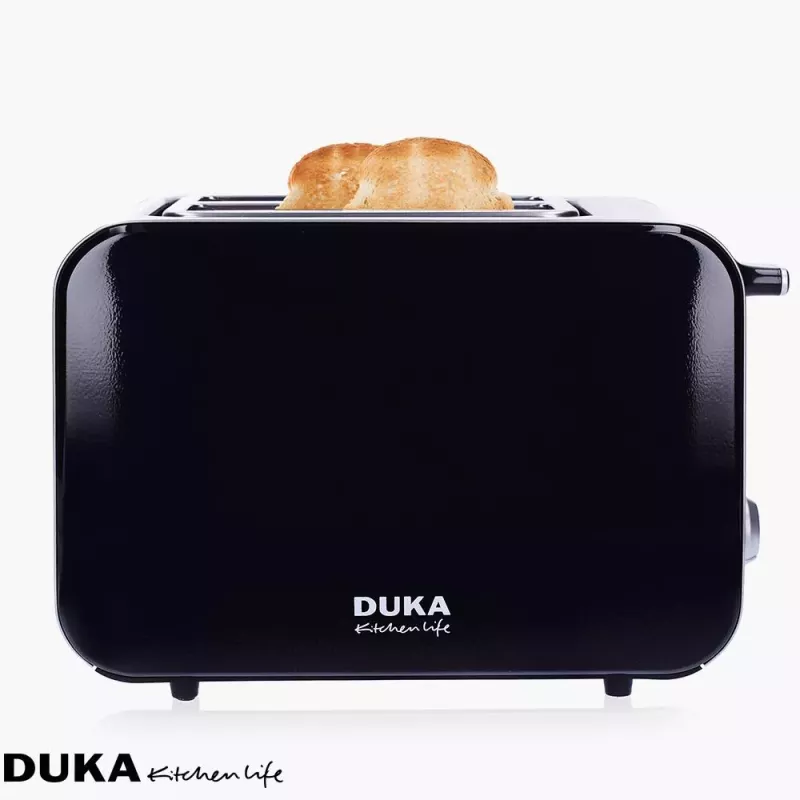 Toster opiekacz do kanapek dwukomorowy czarny DUKA BOSSE