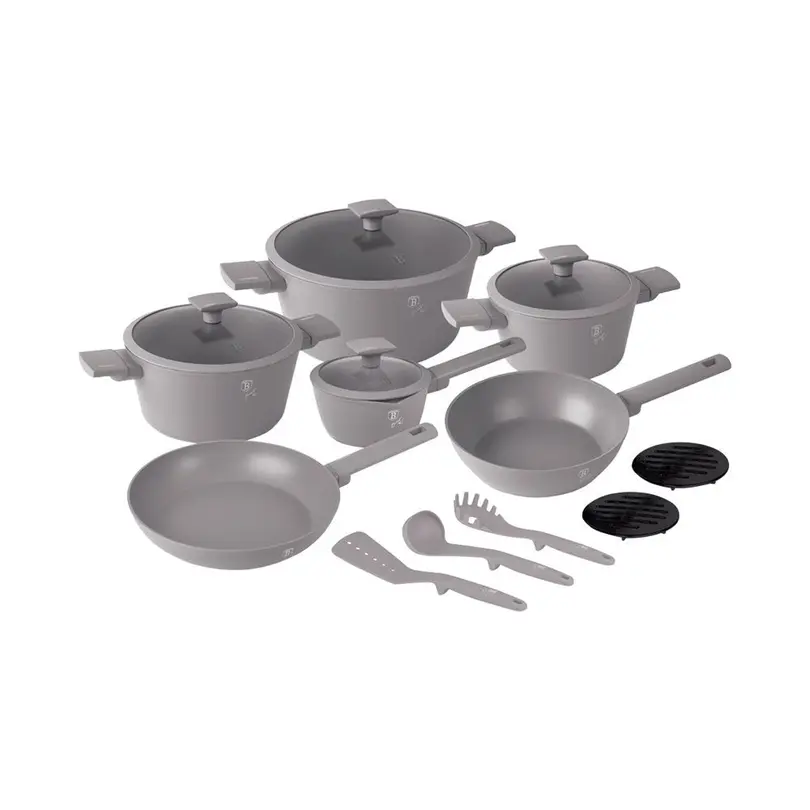 Kochtopf 15-teilig Taupe Collection
