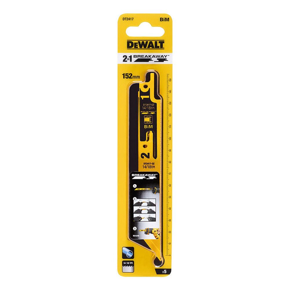 BAJONETTSAGBLAD DEWALT BREAKAWAY DT2417-QZ 152MM
