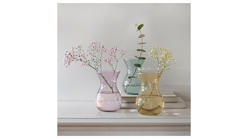 Wazon szklany Lyra 18 cm zielony
