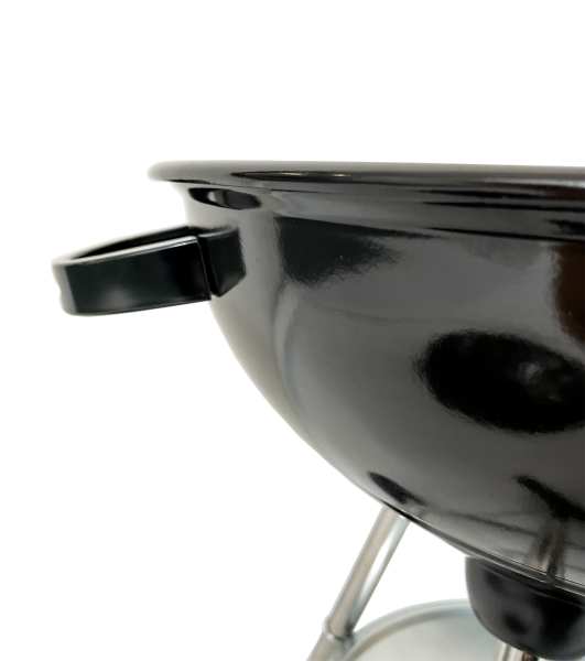 Grill ogrodowy węglowy okrągły przenośny pokrywa ruszt   4 x mata BBQ 1014