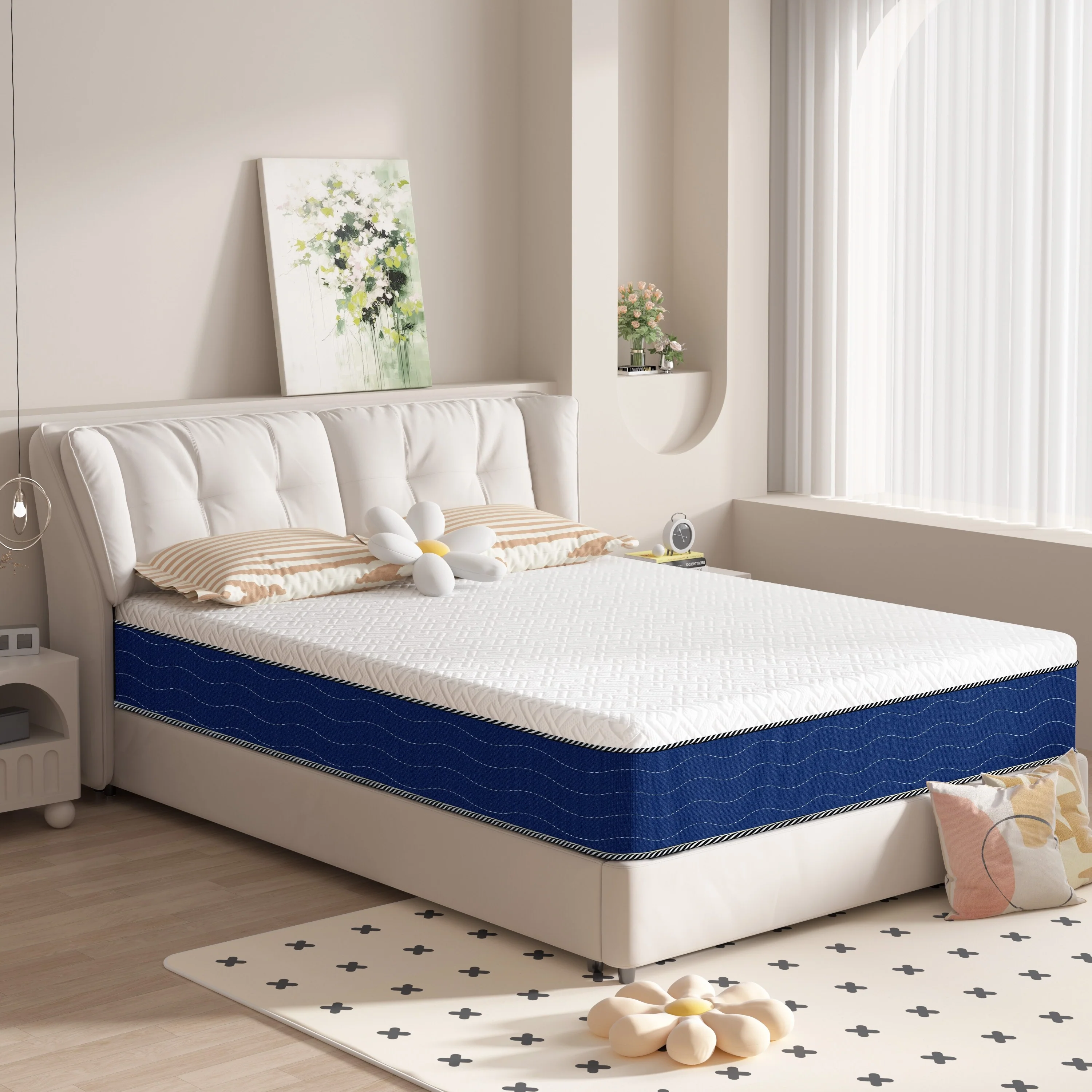 10 Medium Foam Mattress-in-a-Box