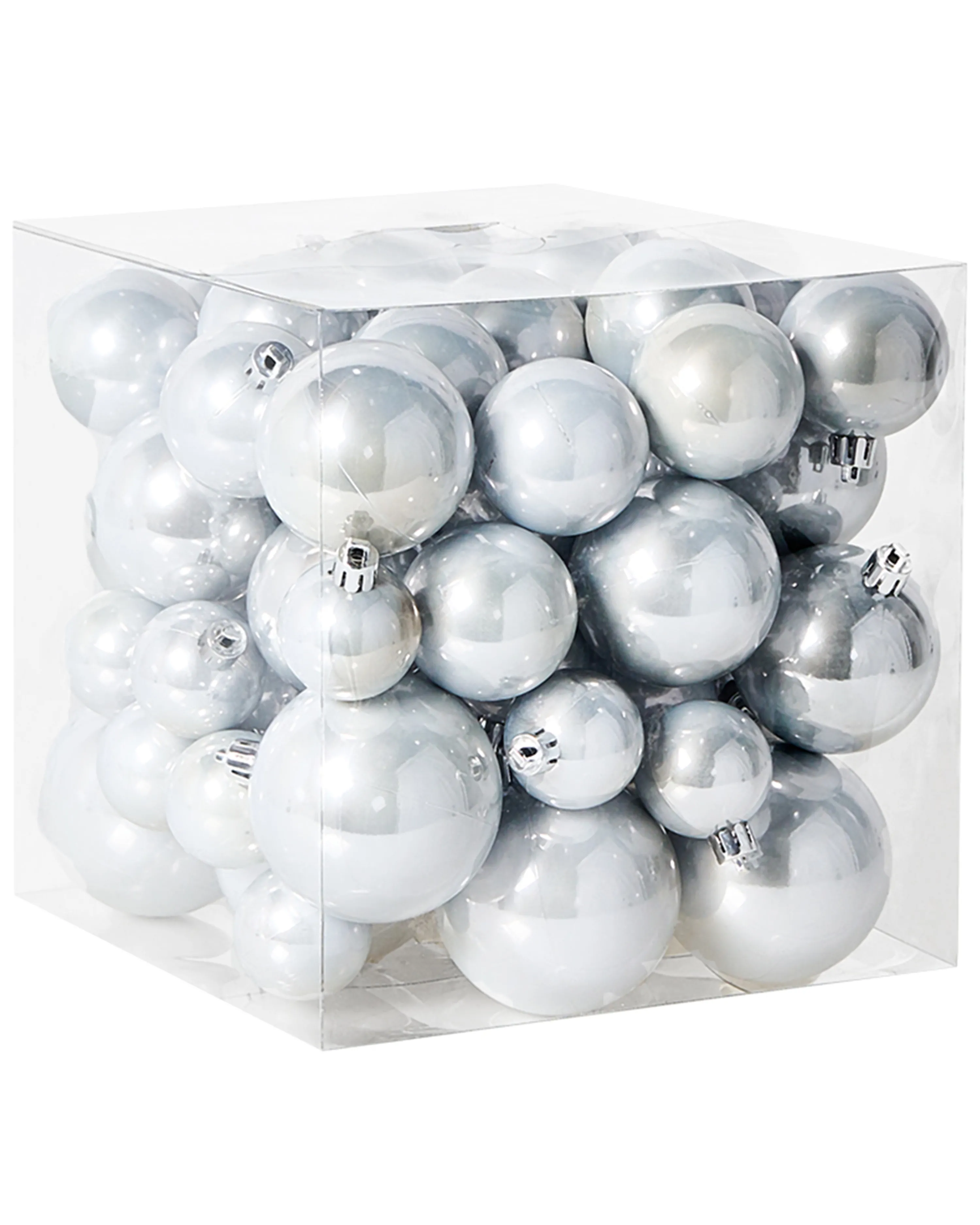 Set of 60 Baubles TINNSJA Silver