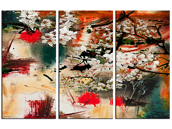 DECLINA, Tableau toile imprimée abstrait, Cadre design Aludra, 120X80 cm