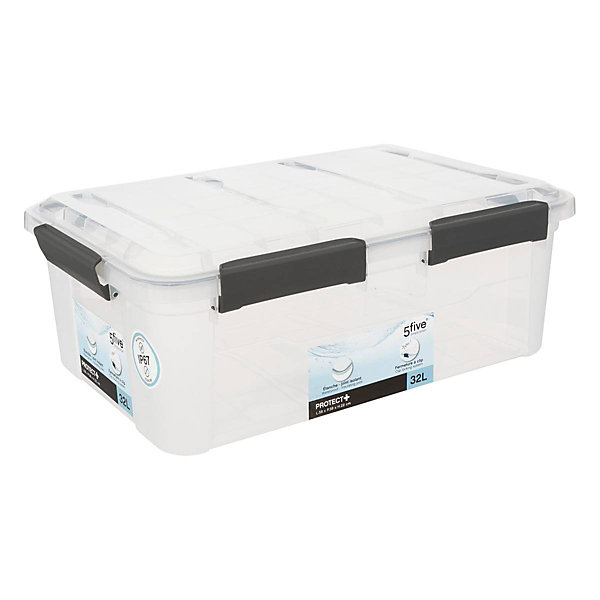 Boîte en plastique à clip 32L Protect  - 5Five