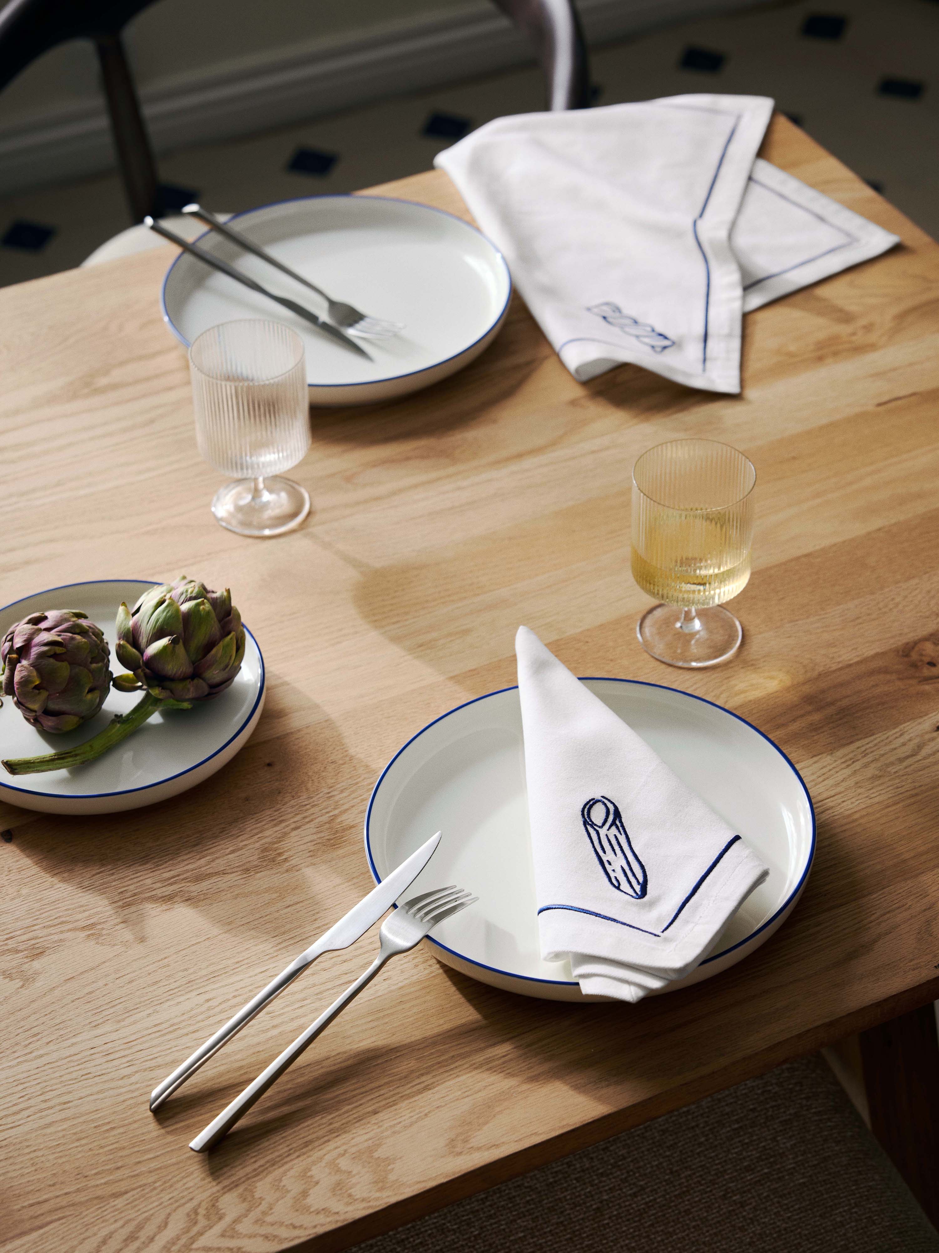 Bestickte Servietten Tutti, 4er-Set