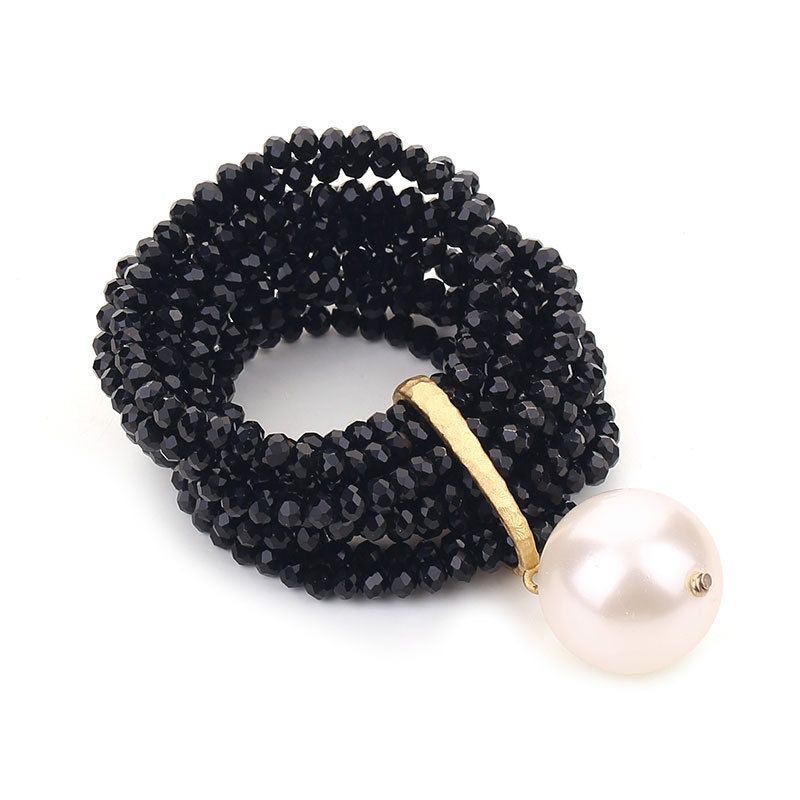 PEACH ACCESSORIES Stretchy Pearl Chunky Bracelet