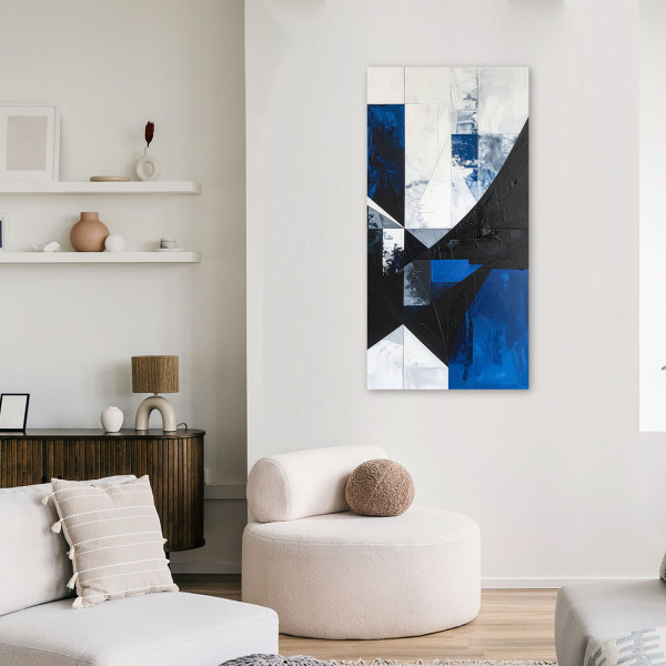 Obraz do salonu sypialni biura, Abstrakcja kształty geometryczne 40x80