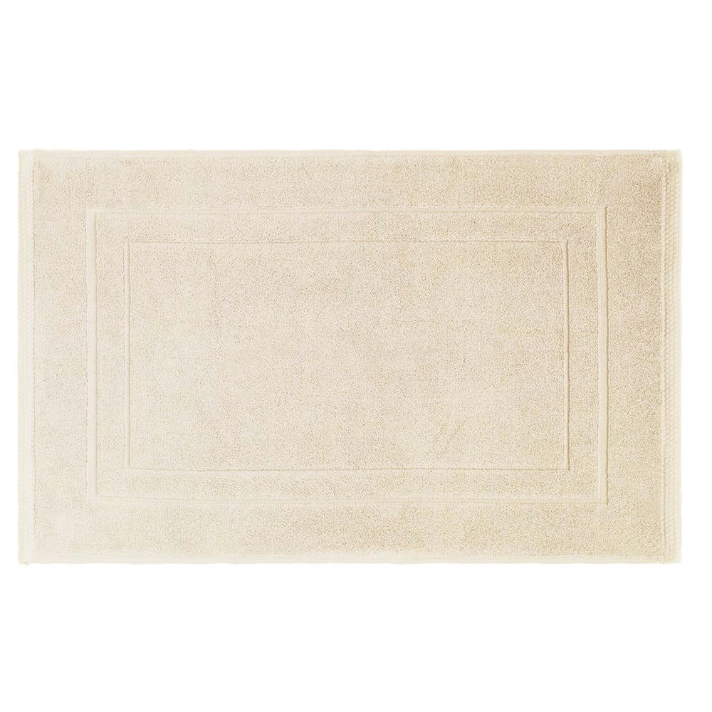 - Tapis de bain  pur coton beige 50x80
