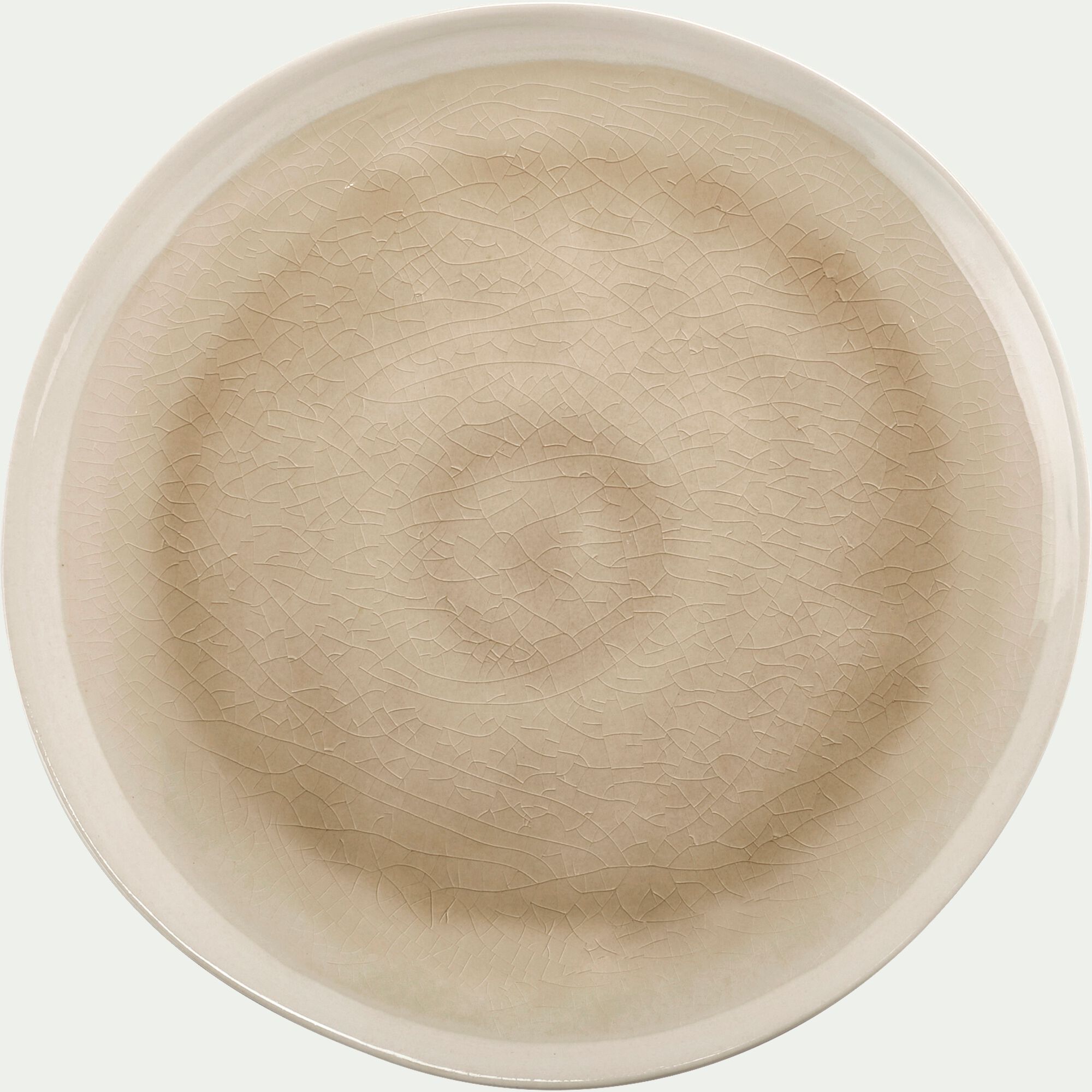 LEZARDI - Assiette à dessert en grès D20,5cm - beige alpilles