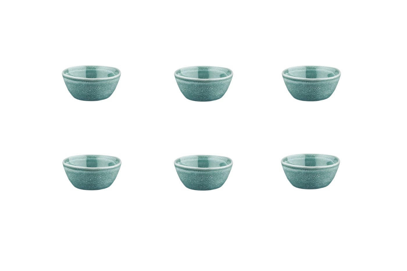 MAGMA - Lot de 6 petits bols en grès bleu D9