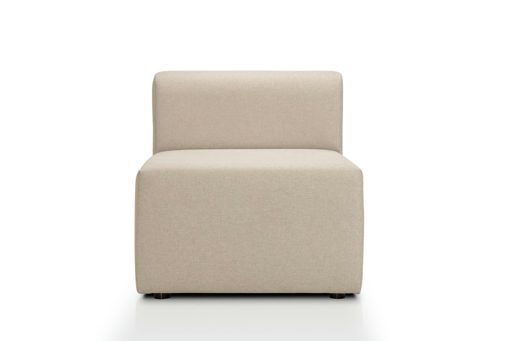 CENTAURI - Chauffeuse 1 place  en tissu beige clair