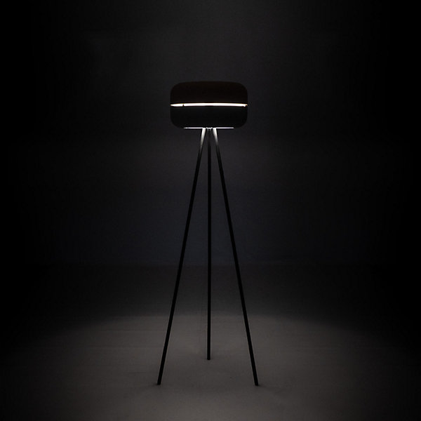 Idra - Lampadaire en métal noir