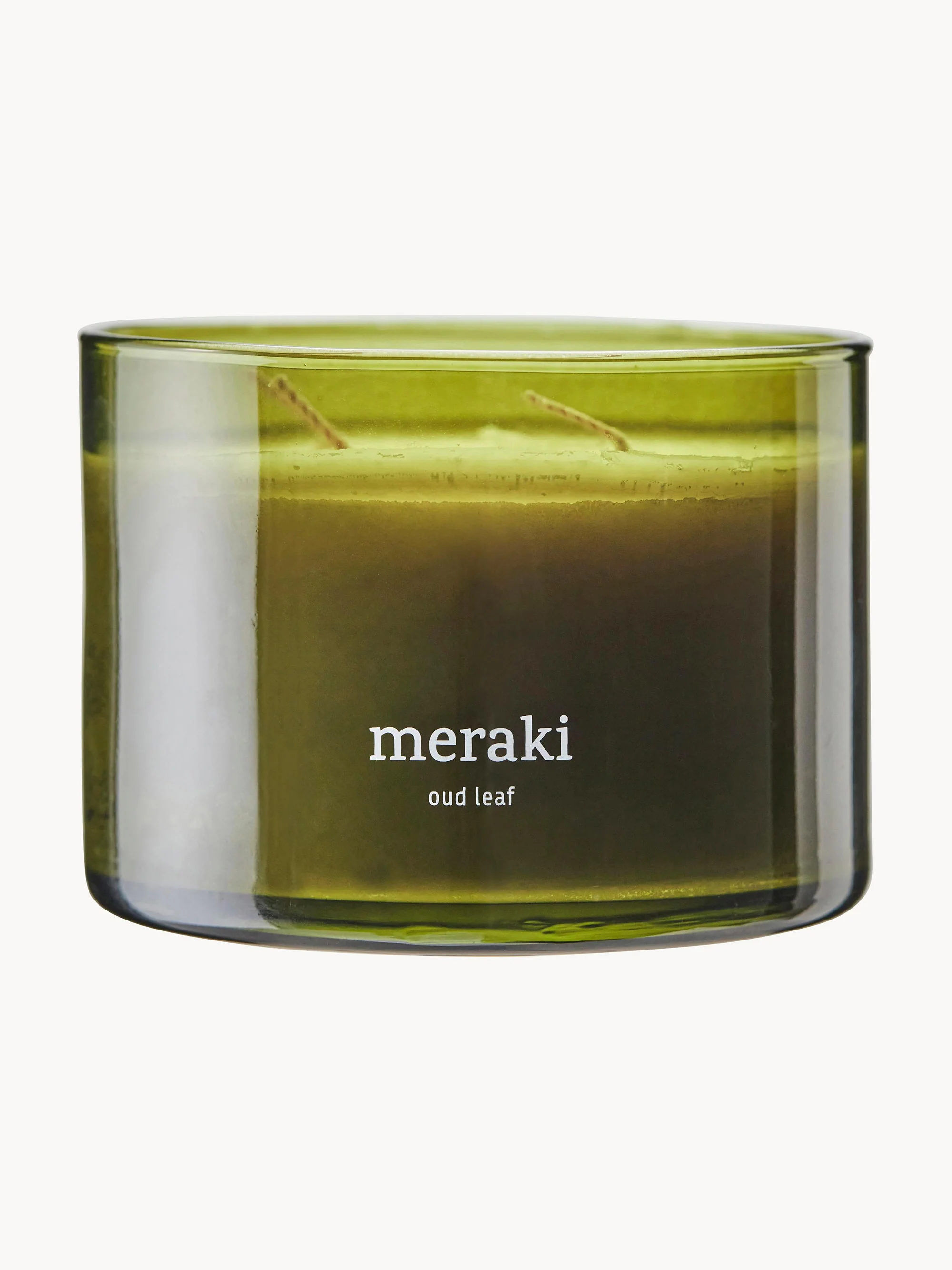Dreidocht-Duftkerze Oud Leaf (Rose, Zedernholz, Jasmin, Iris & Maiglöckchen)