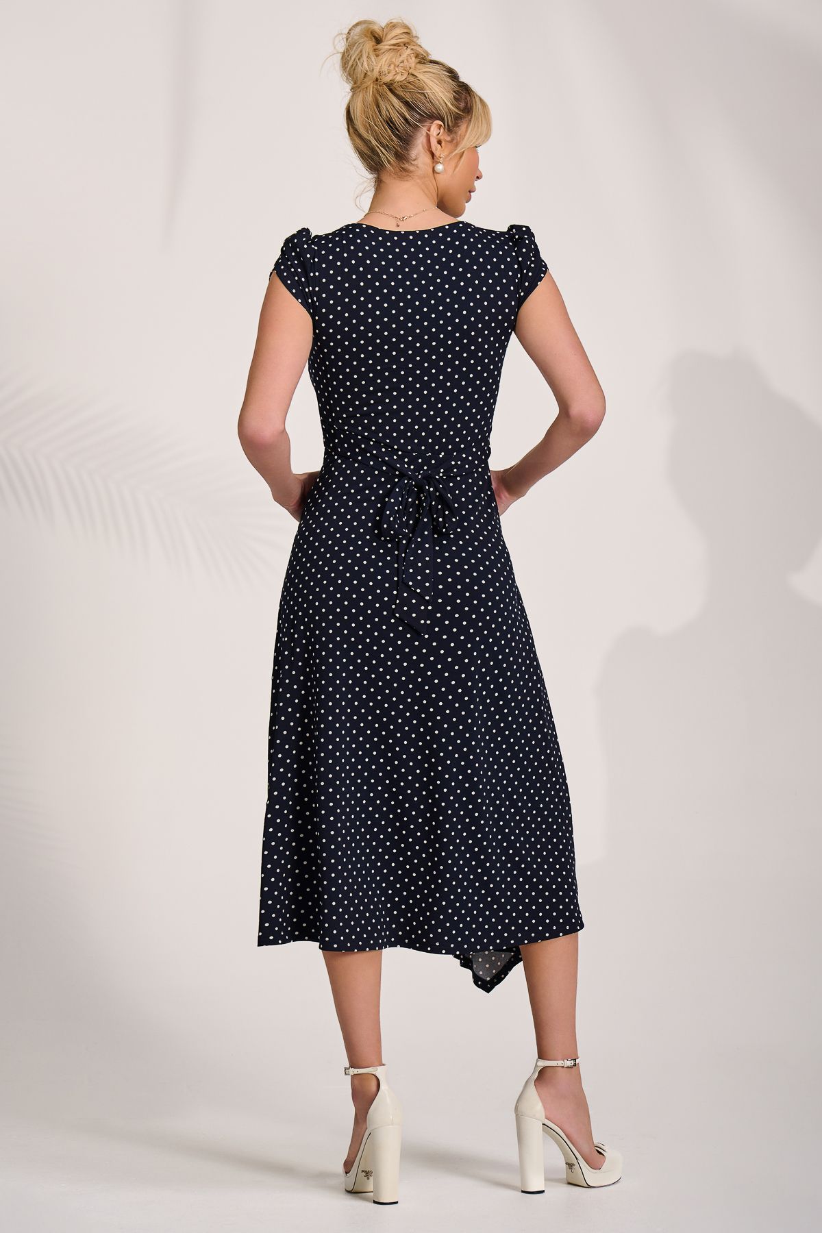 Jolie Moi Lap Over Short Sleeve Jersey Dress