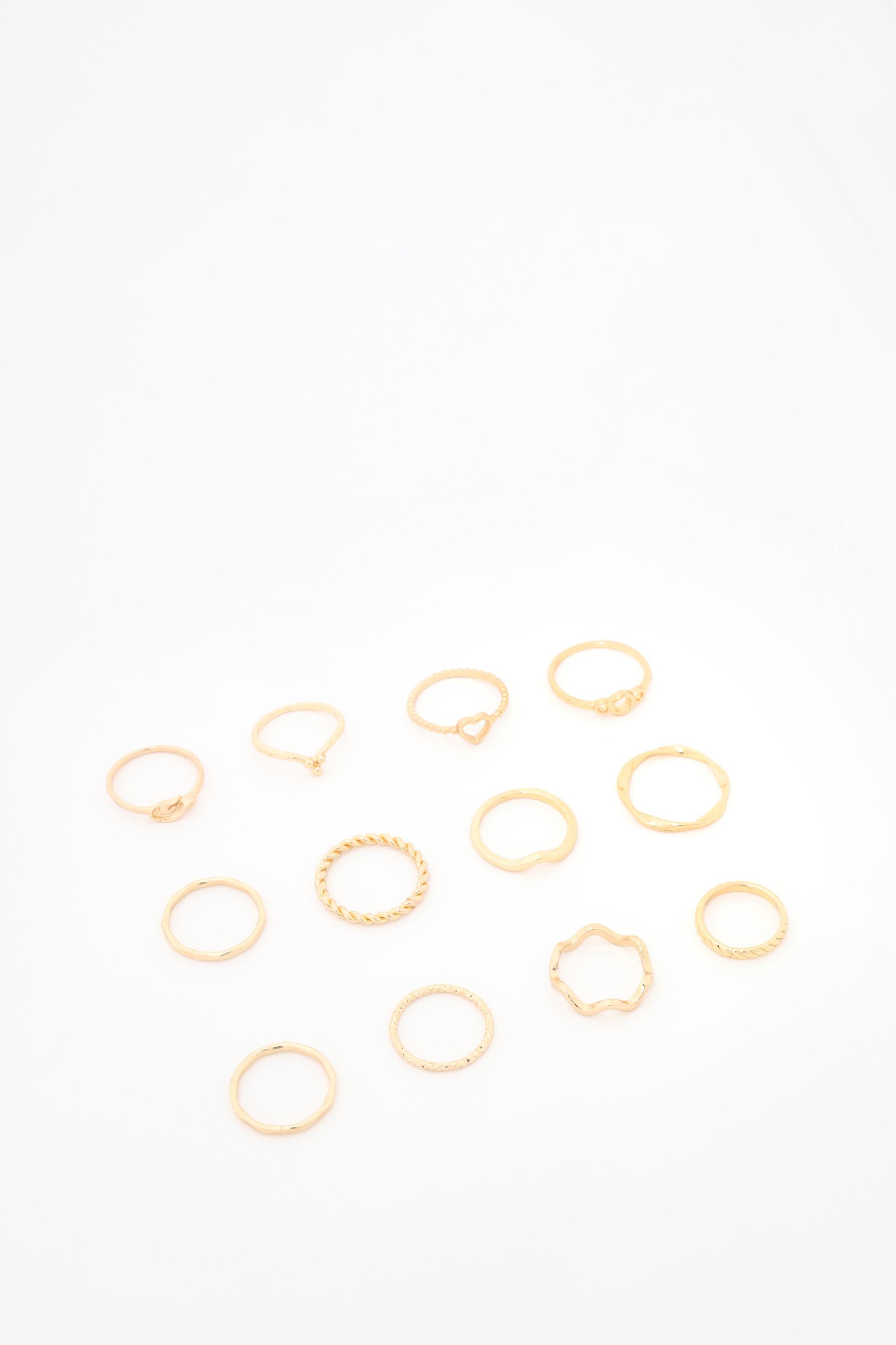 Pack 12 anillos combinados
