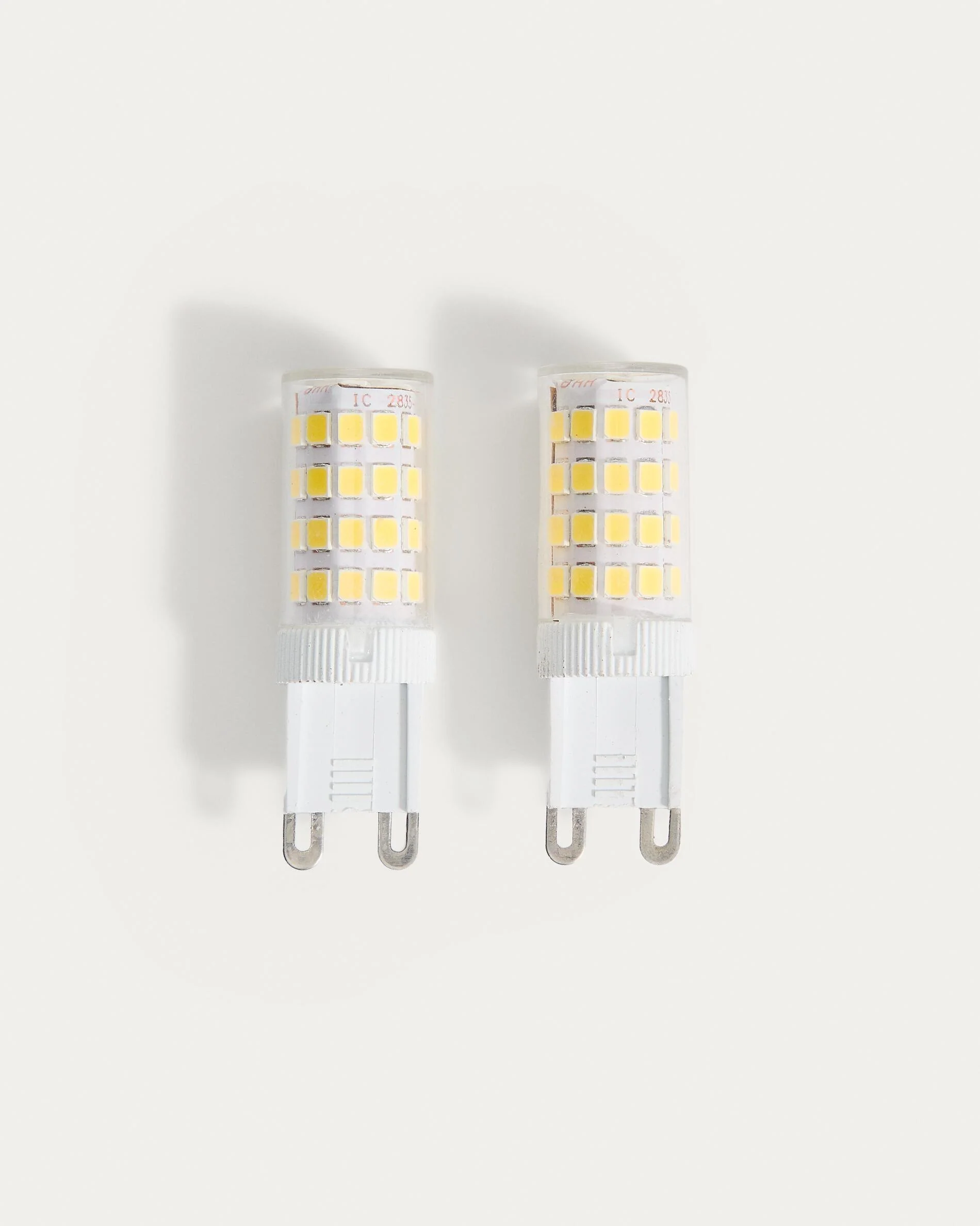 Set of 2 LED Bulb G9 bulbs 4W and 60 mm neutral light